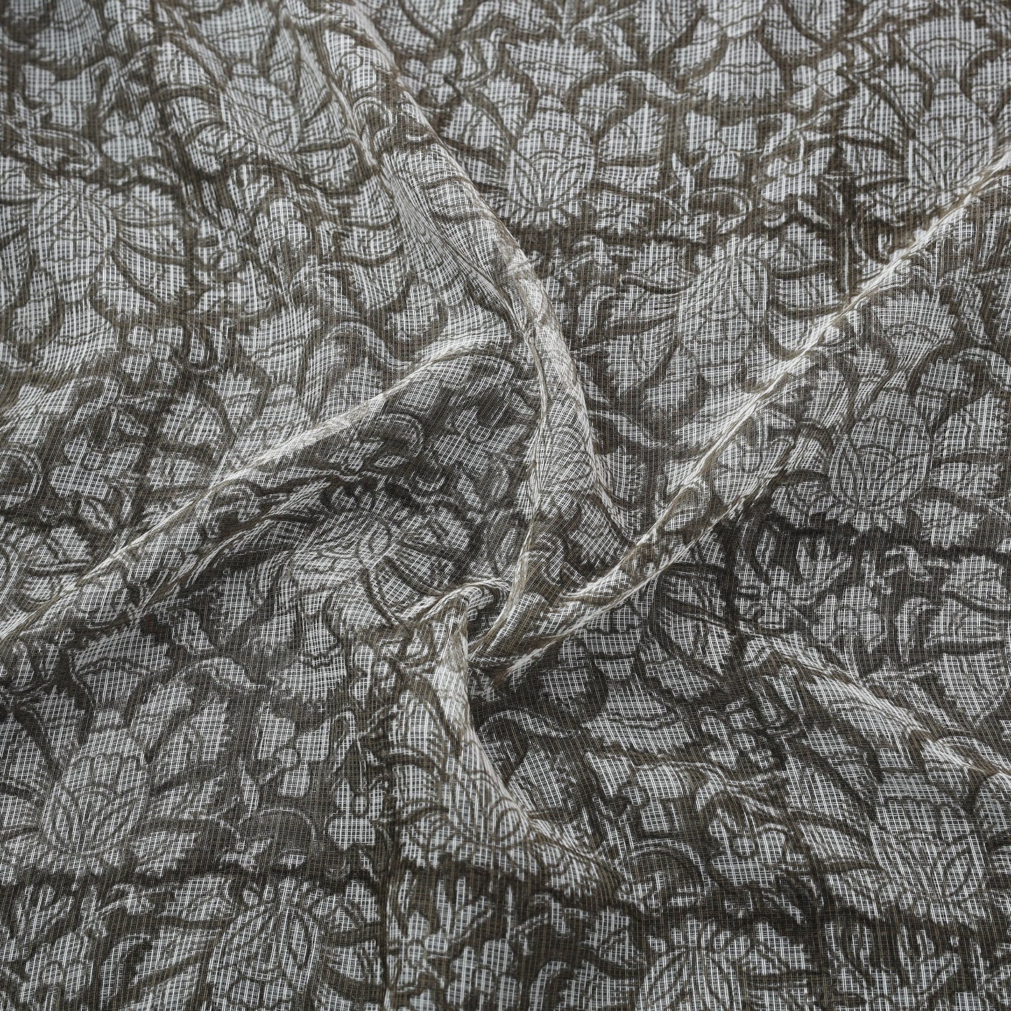 Kota doria cotton hand block sanganeri print fabric 04