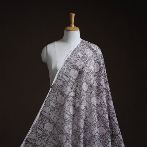 Kota doria cotton hand block sanganeri print fabric 08