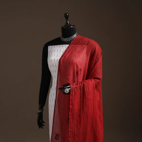 Kota doria cotton hand embroidered lucknowi chikankari