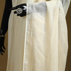 Kota doria cotton hand embroidered lucknowi chikankari