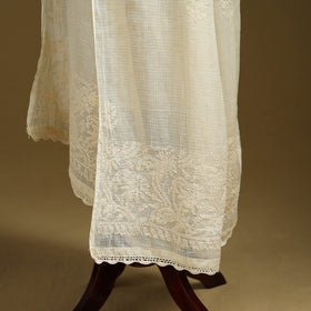 Kota doria cotton hand embroidered lucknowi chikankari