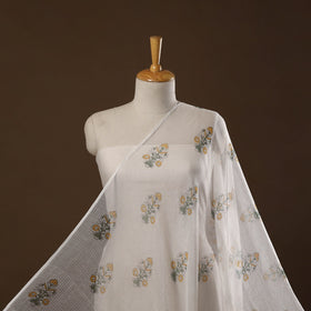 Kota doria cotton hand sanganeri fabric 05 - handcrafted