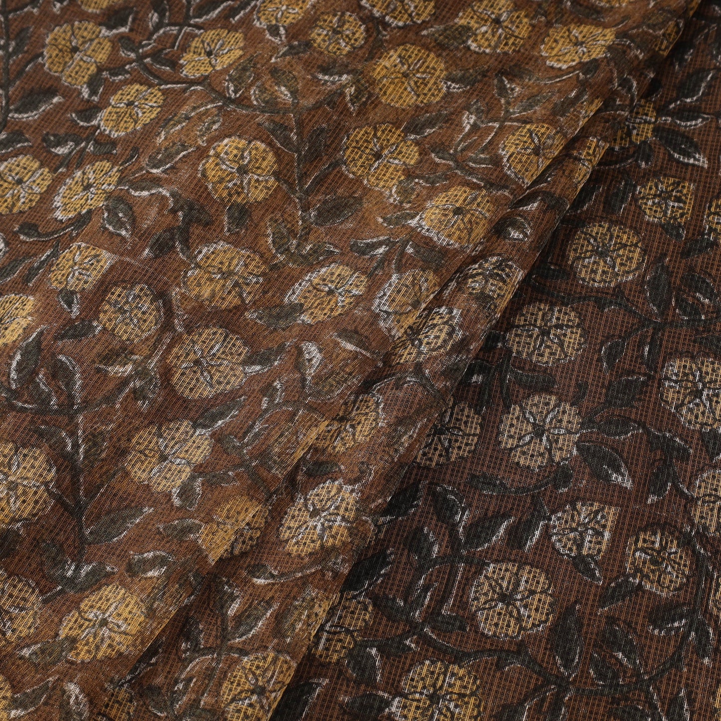 Kota doria cotton hand sanganeri fabric 09 - handcrafted