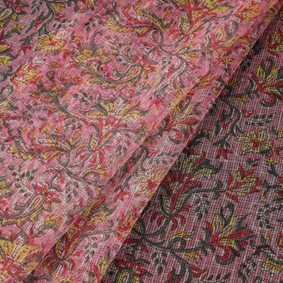 Kota doria cotton hand sanganeri fabric 10 - handcrafted
