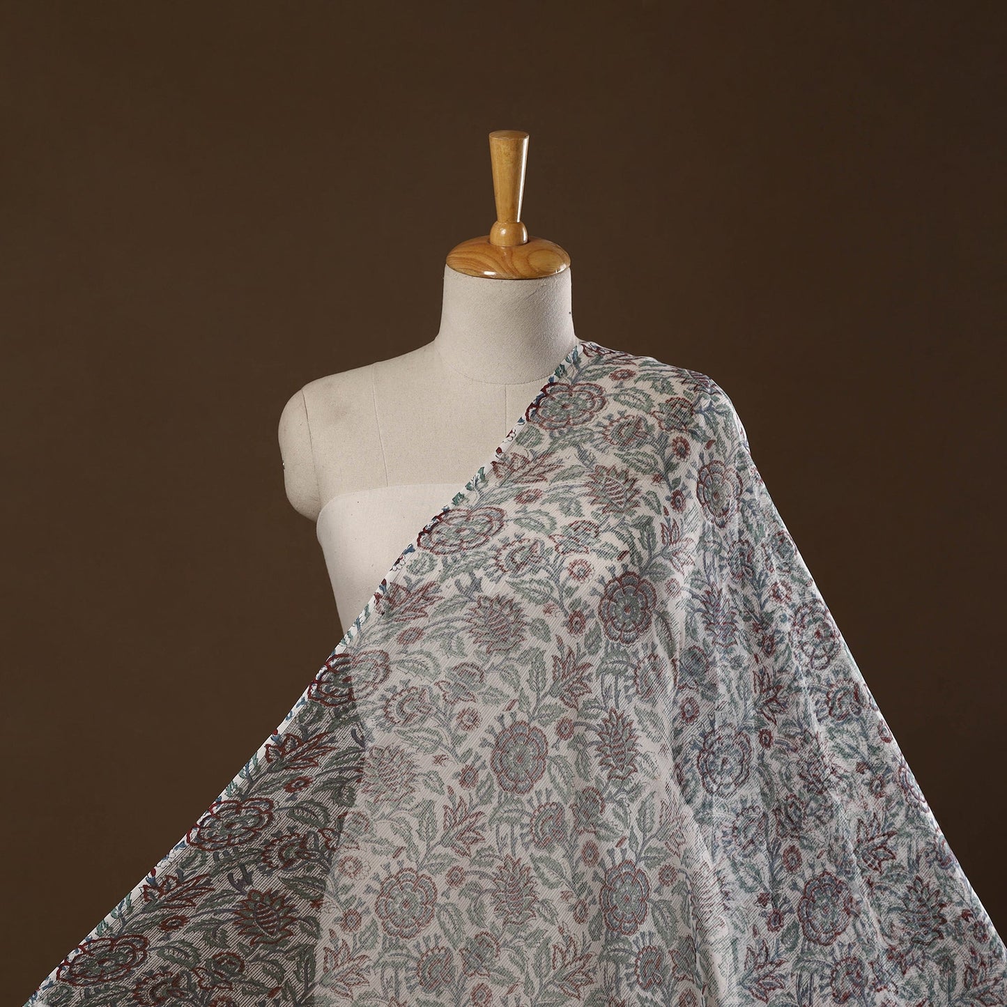 Kota doria cotton hand sanganeri fabric 11 - handcrafted