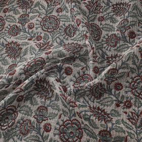 Kota doria cotton hand sanganeri fabric 11 - handcrafted