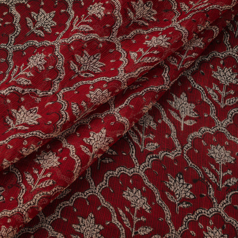 Kota doria cotton natural dyed hand block bagru print