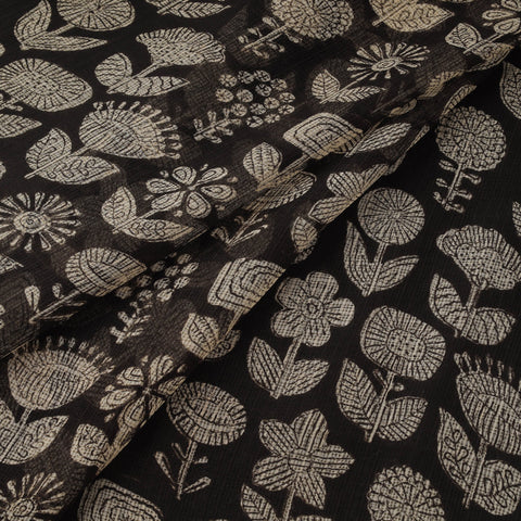 Kota doria cotton natural dyed hand block bagru print