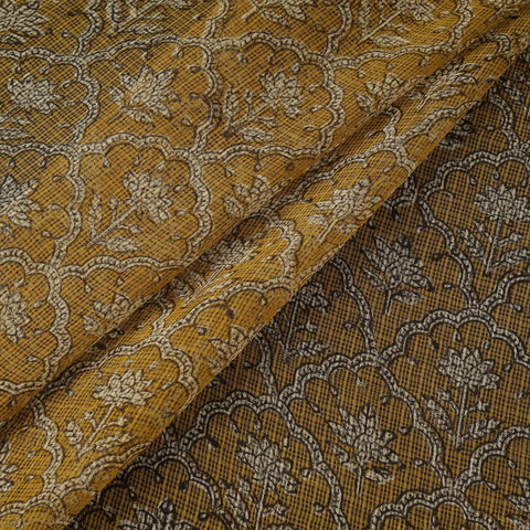 Kota doria cotton natural dyed hand block bagru print