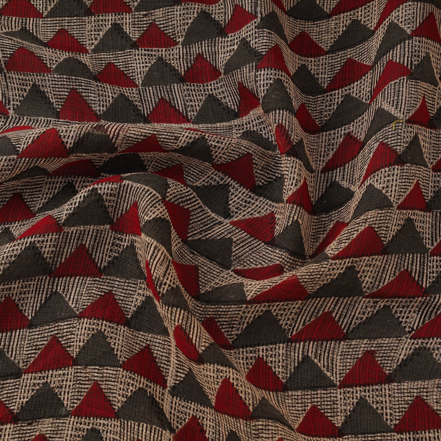 Kota doria cotton natural dyed hand block bagru print