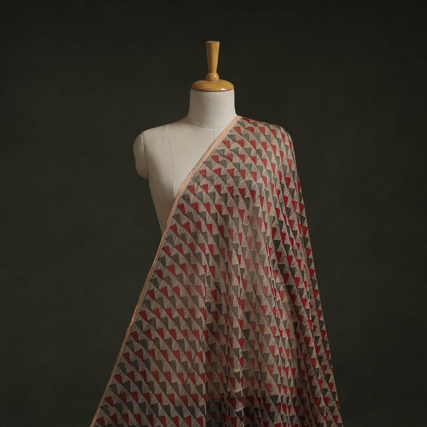 Kota doria cotton natural dyed hand block bagru print