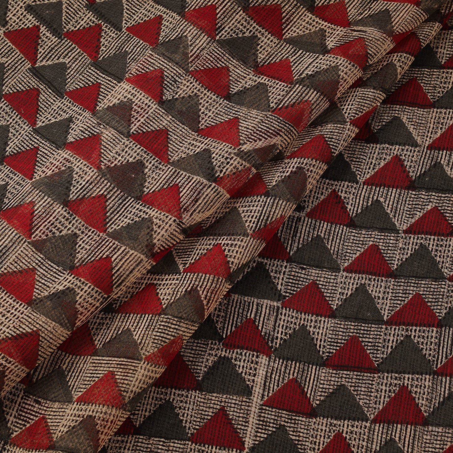 Kota doria cotton natural dyed hand block bagru print