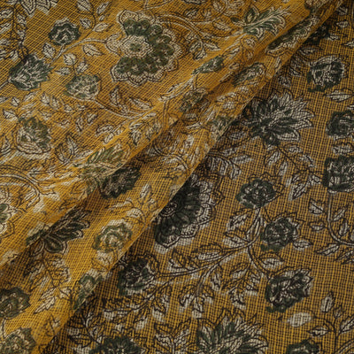 Kota doria cotton natural dyed hand block bagru print