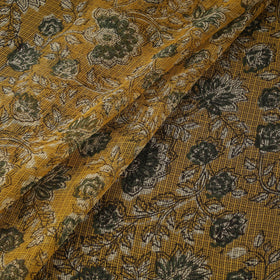 Kota doria cotton natural dyed hand block bagru print