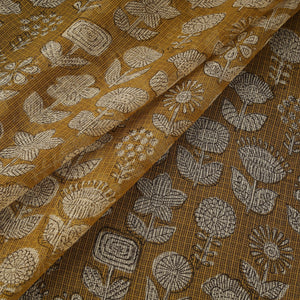 Kota doria cotton natural dyed hand block bagru print