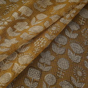 Kota doria cotton natural dyed hand block bagru print