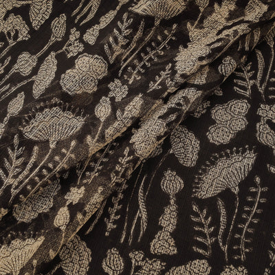 Kota doria cotton natural dyed hand block bagru print