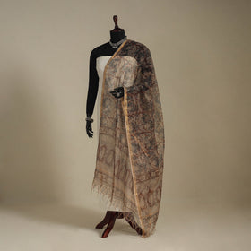 Kota doria cotton natural dyed pedana kalamkari dupatta 04