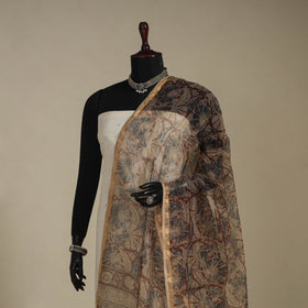 Kota doria cotton natural dyed pedana kalamkari dupatta 04