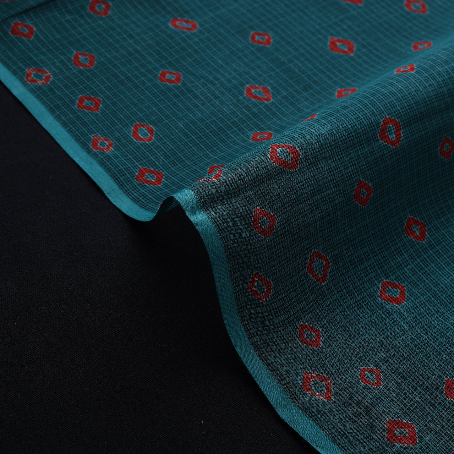 Kota doria cotton tie-dye bandhani fabric 02 - handcrafted