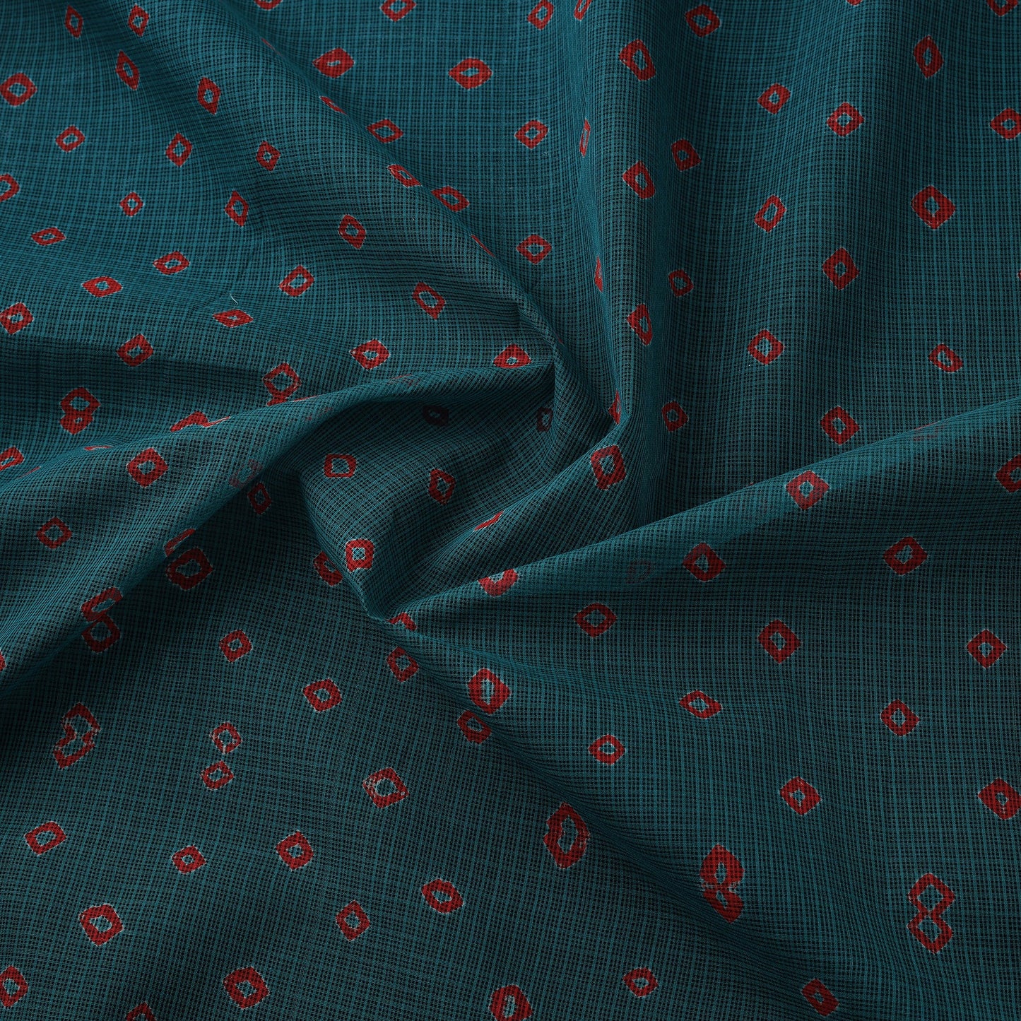 Kota doria cotton tie-dye bandhani fabric 02 - handcrafted