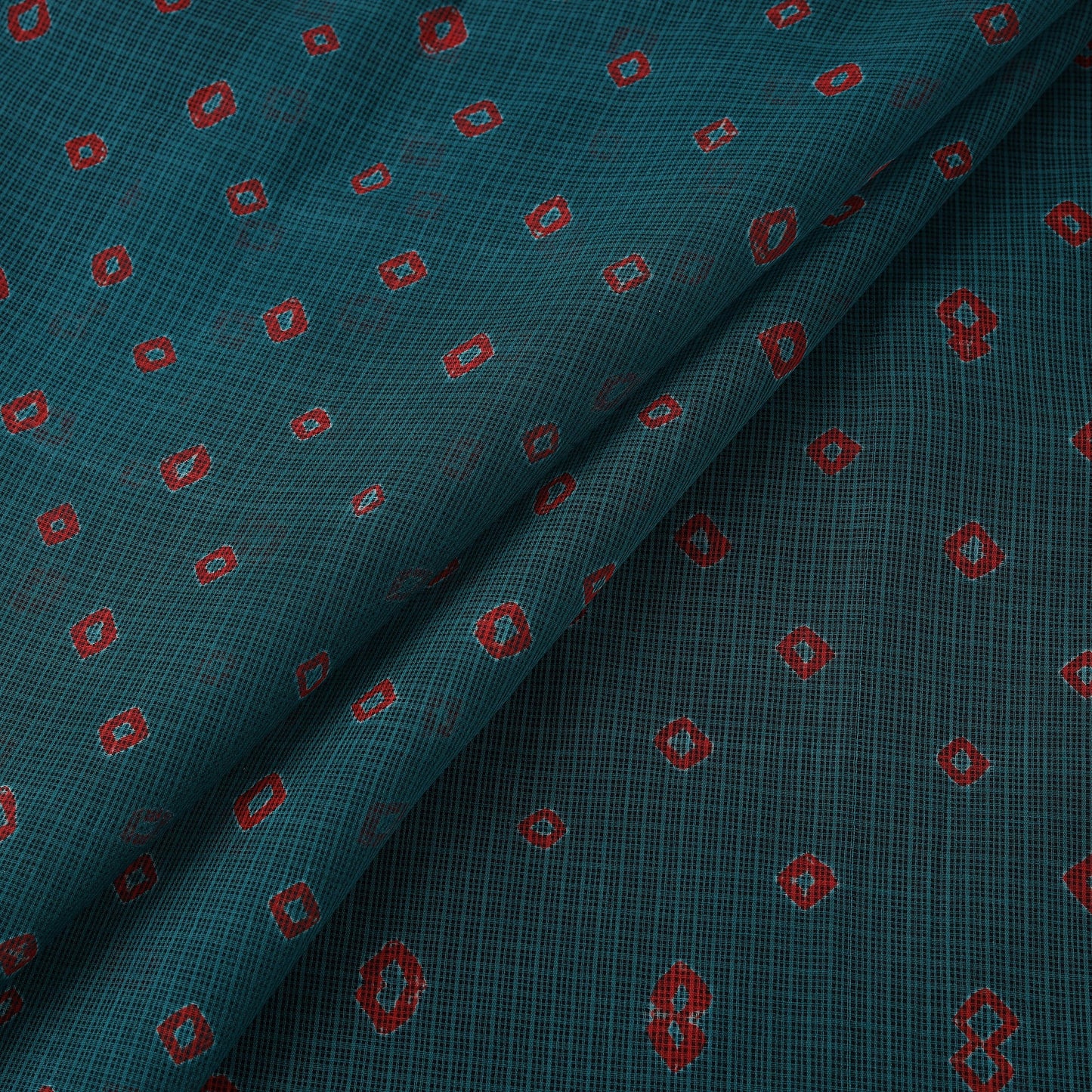 Kota doria cotton tie-dye bandhani fabric 02 - handcrafted