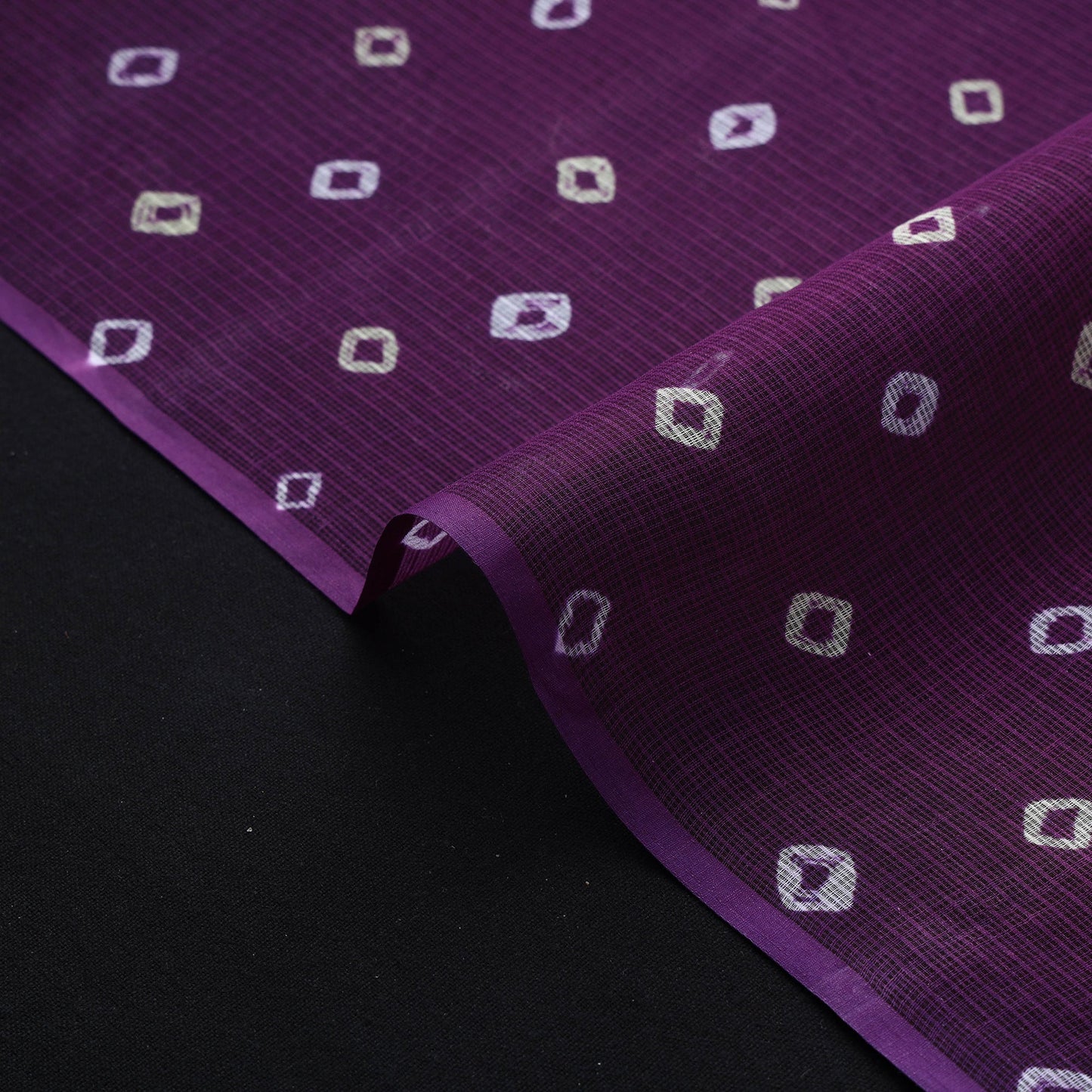 Kota doria cotton tie-dye bandhani fabric 13 - handcrafted