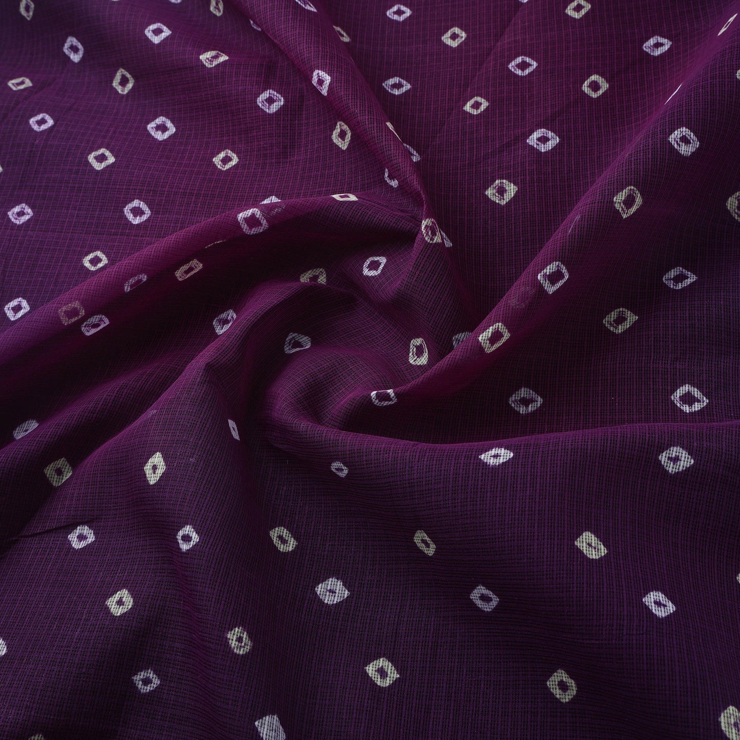 Kota doria cotton tie-dye bandhani fabric 13 - handcrafted