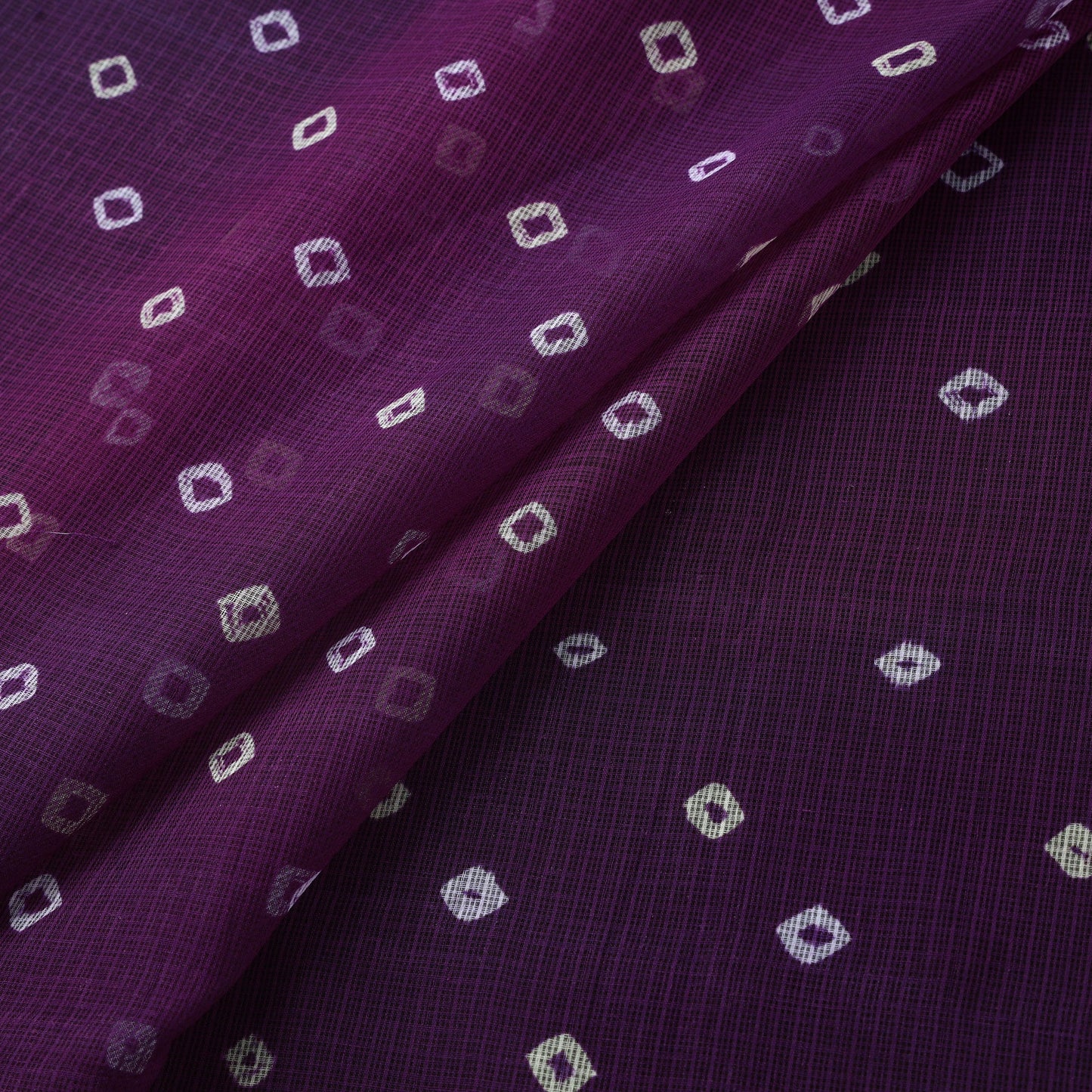 Kota doria cotton tie-dye bandhani fabric 13 - handcrafted