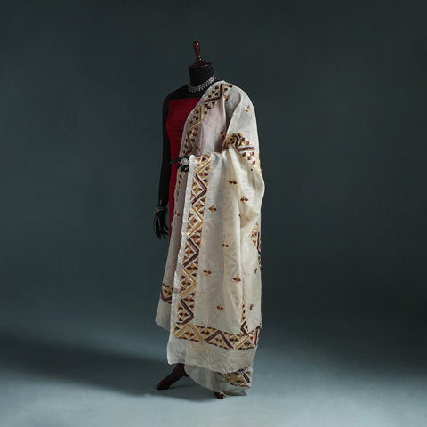 Kota doria silk hand embroidered chapa work phulkari