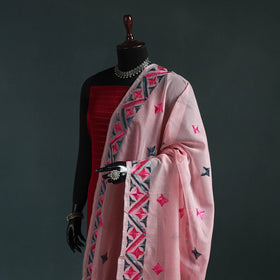 Kota doria silk hand embroidered chapa work phulkari