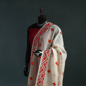 Kota doria silk hand embroidered chapa work phulkari