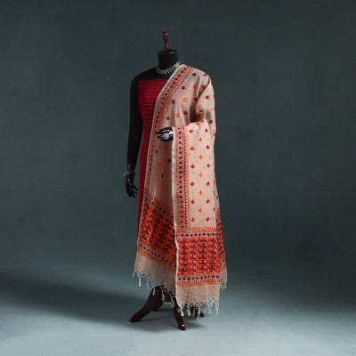 Kota doria silk hand embroidered chapa work phulkari