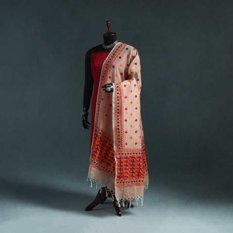 Kota doria silk hand embroidered chapa work phulkari