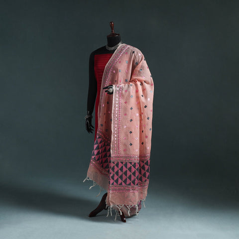 Kota doria silk hand embroidered chapa work phulkari