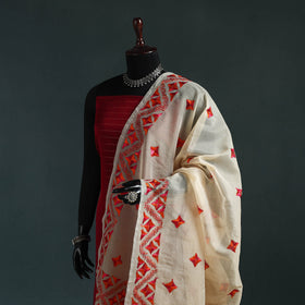 Kota doria silk hand embroidered chapa work phulkari