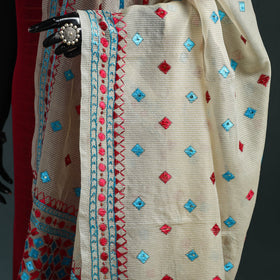 Kota doria silk hand embroidered chapa work phulkari