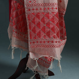 Kota doria silk hand embroidered chapa work phulkari
