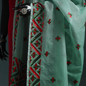 Kota doria silk hand embroidered chapa work phulkari