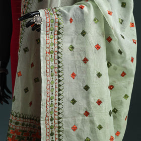 Kota doria silk hand embroidered chapa work phulkari