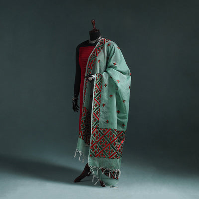 Kota doria silk hand embroidered chapa work phulkari