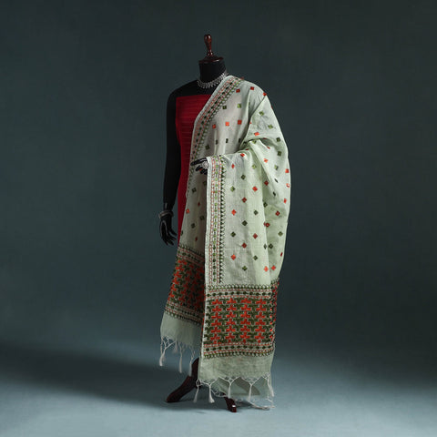 Kota doria silk hand embroidered chapa work phulkari