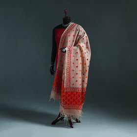 Kota doria silk hand embroidered chapa work phulkari