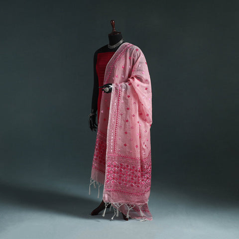 Kota doria silk hand embroidered chapa work phulkari