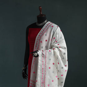 Kota doria silk hand embroidered chapa work phulkari