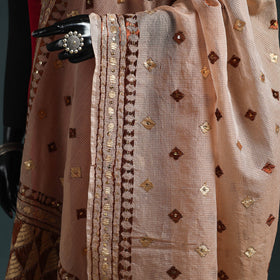 Kota doria silk hand embroidered chapa work phulkari