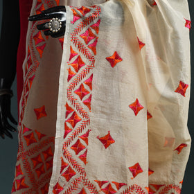 Kota doria silk hand embroidered chapa work phulkari