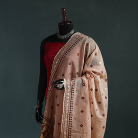 Kota doria silk hand embroidered chapa work phulkari