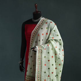 Kota doria silk hand embroidered chapa work phulkari