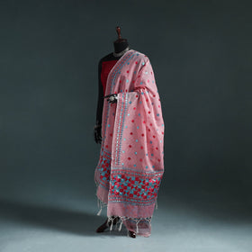 Kota doria silk hand embroidered chapa work phulkari